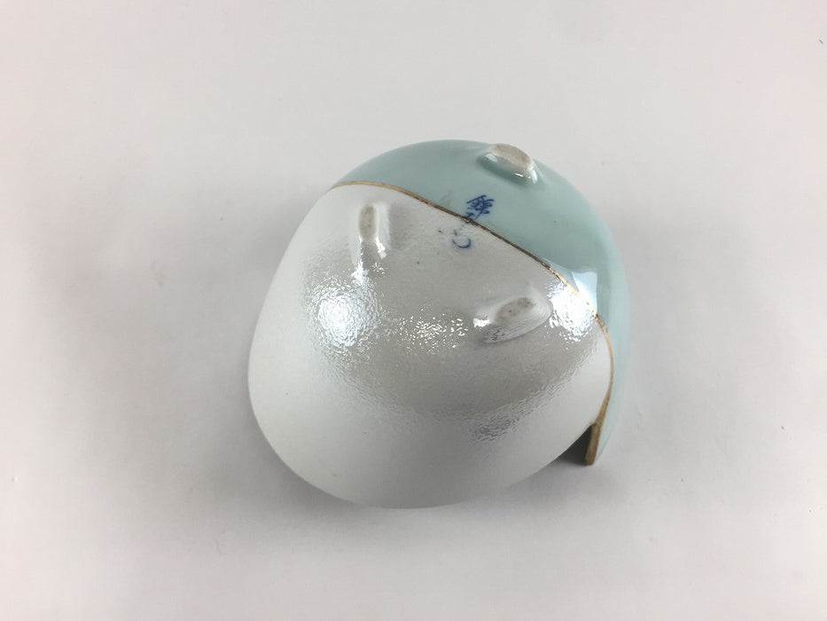 【SALE】青磁パール カット小鉢　13cm　有田焼(j.R)【訳あり】