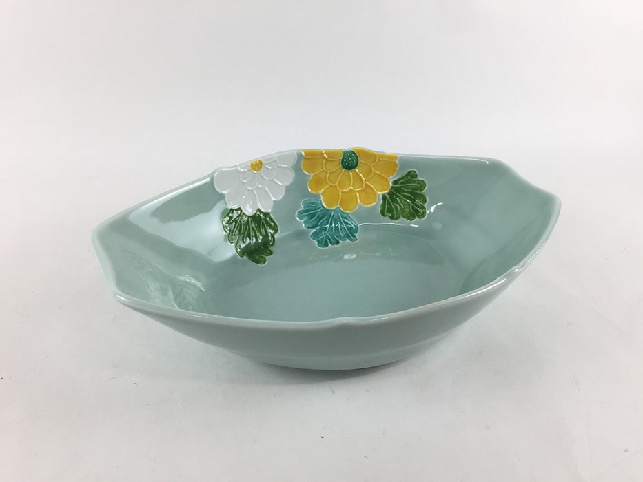 【SALE】105和舟向　青磁菊絵　10cm　有田焼【訳あり】