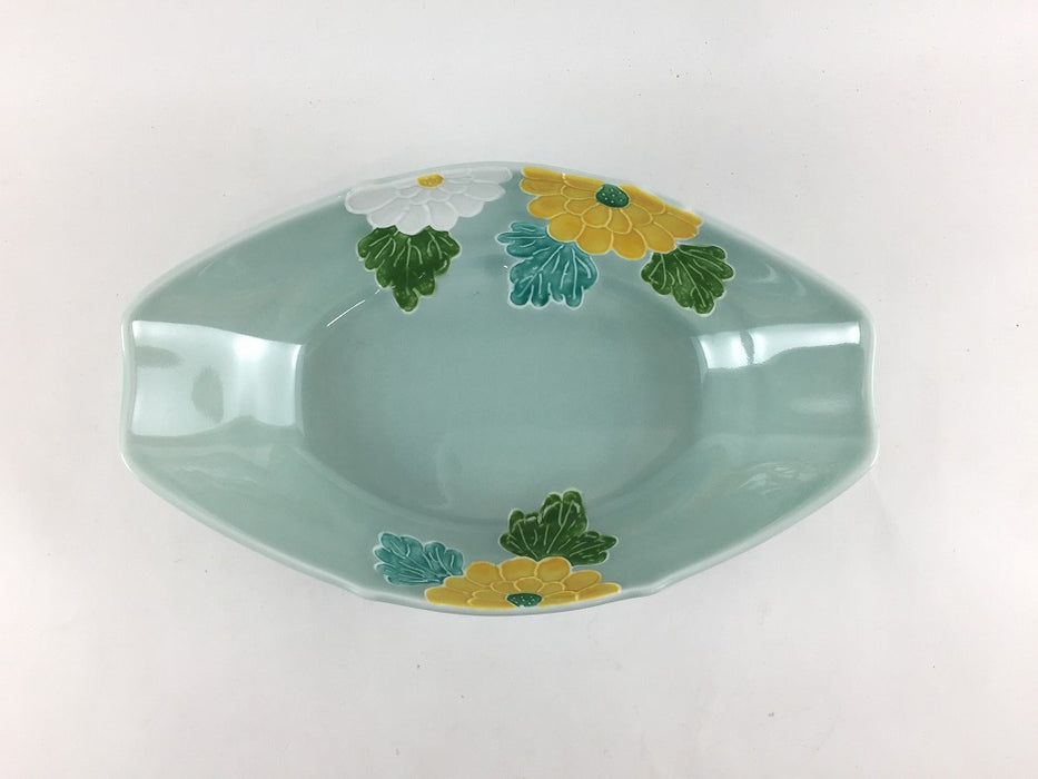 【SALE】105和舟向　青磁菊絵　10cm　有田焼【訳あり】