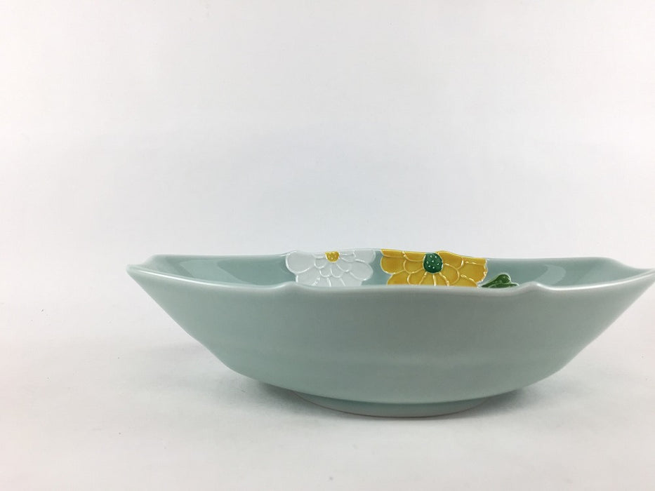 【SALE】105和舟向　青磁菊絵　10cm　有田焼【訳あり】