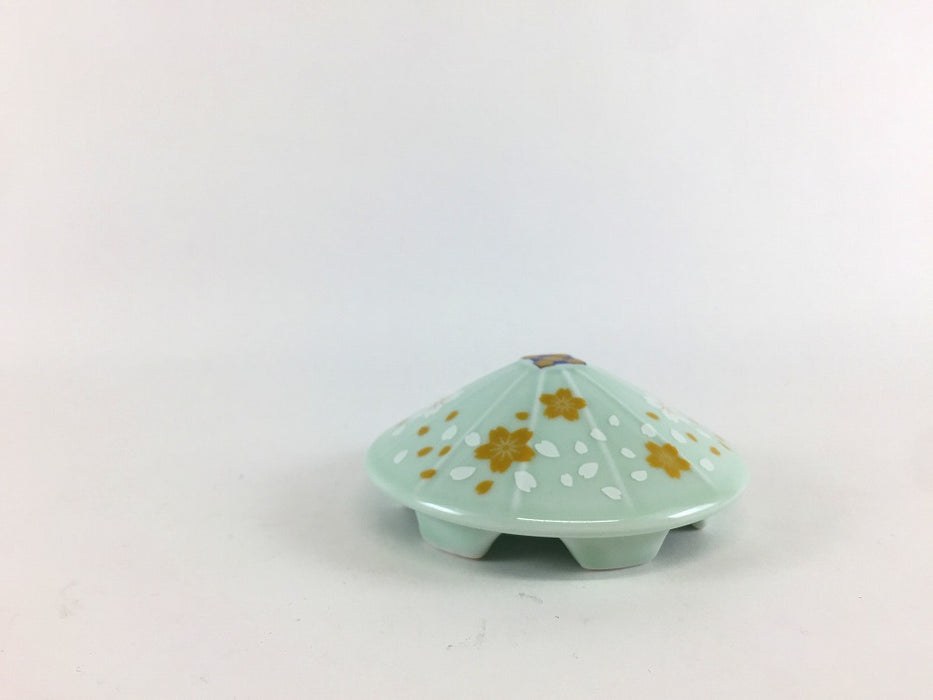 排水口カバー　和傘　桜吹雪(赤/青磁)　箱付　有田焼　(j.R)