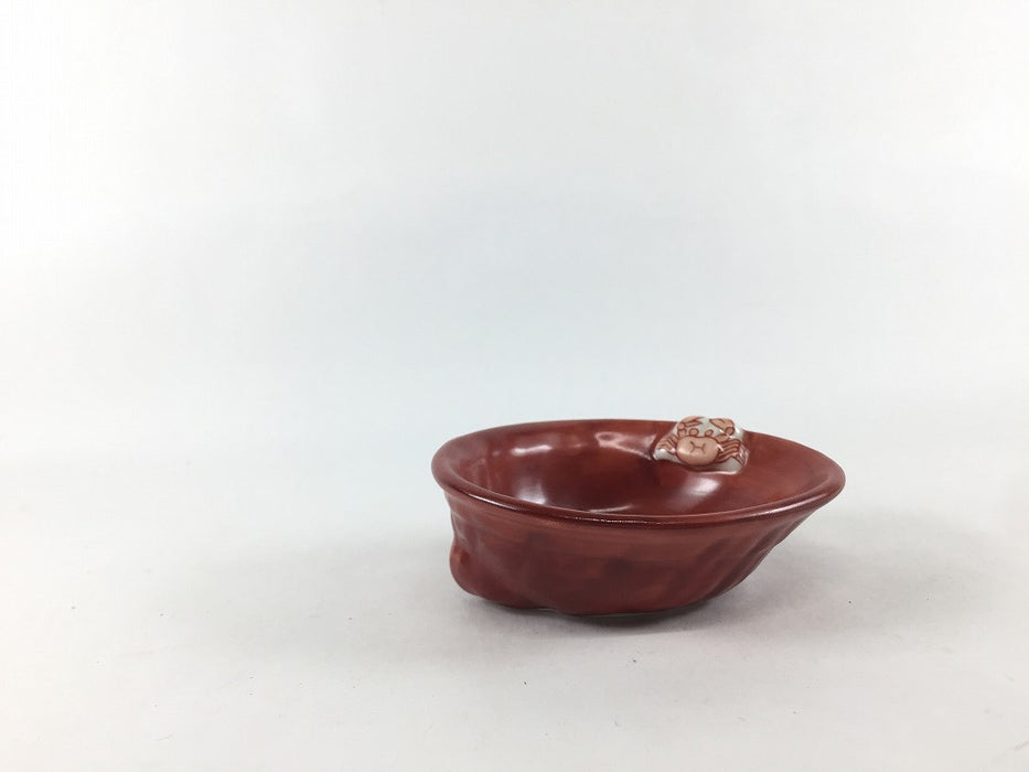 【SALE】85貝豆鉢　赤巻カニ　8.5cm　有田焼【訳あり】