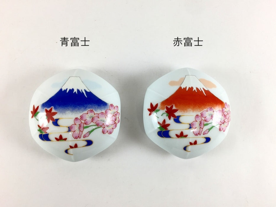 排水口カバー　アンブレラ(青富士/赤富士)　箱付　有田焼　(j.R)