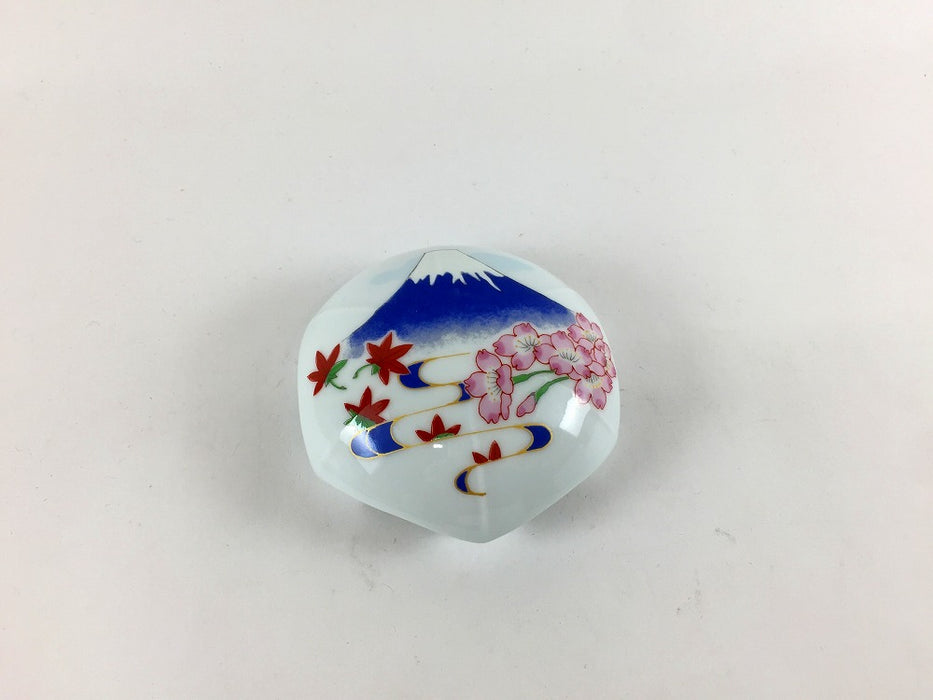 排水口カバー　アンブレラ(青富士/赤富士)　箱付　有田焼　(j.R)