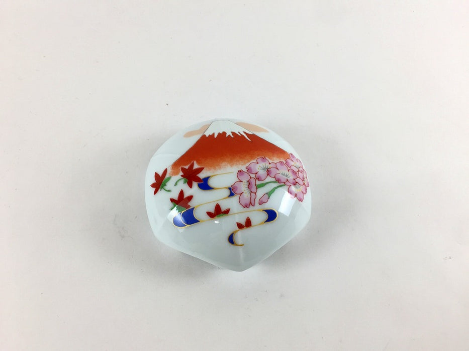 排水口カバー　アンブレラ(青富士/赤富士)　箱付　有田焼　(j.R)