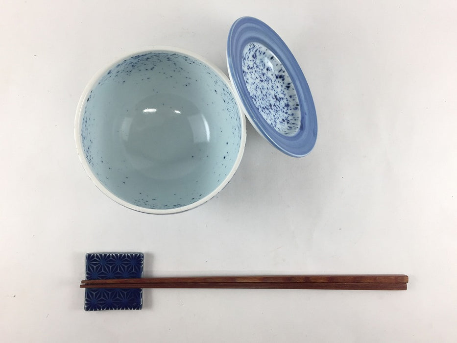 【SALE】96ハンキ蓋物　吹墨松竹梅　10cm　有田焼【訳あり】