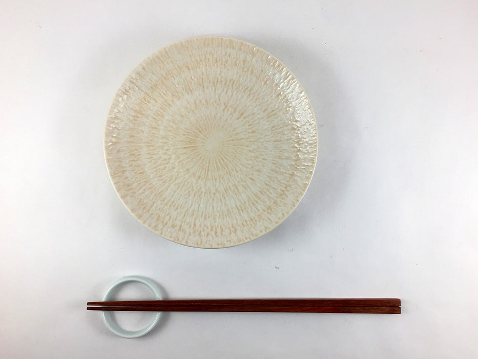 さざなみ　5寸皿　(レッド/ピンク/グリーン/ブルー/ベージュ)　15.5cm　波佐見焼 (j.R)