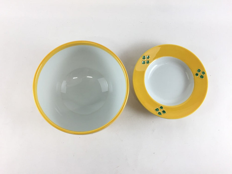 【SALE】96ハンキ蓋物　黄彩宝尽　10cm　有田焼【訳あり】