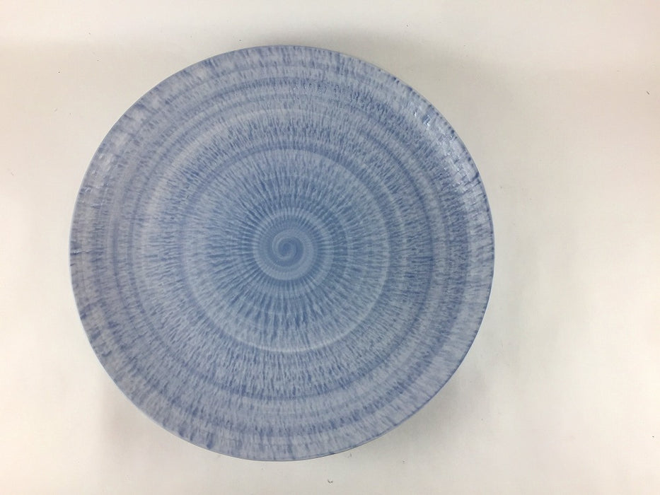 さざなみ　7寸皿　(レッド/ピンク/グリーン/ブルー/ベージュ)　23cm　波佐見焼 (j.R)