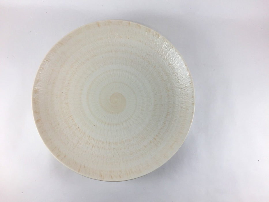 さざなみ　7寸皿　(レッド/ピンク/グリーン/ブルー/ベージュ)　23cm　波佐見焼 (j.R)