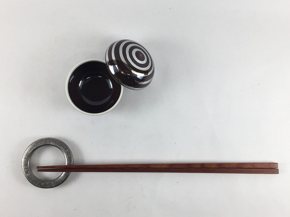 【SALE】52丸珍味　アメ銀駒帯　5cm　有田焼【訳あり】