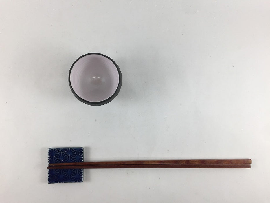 【SALE】55ダイヤカット小付　黒土内ピンク　5.5cm　有田焼【訳あり】