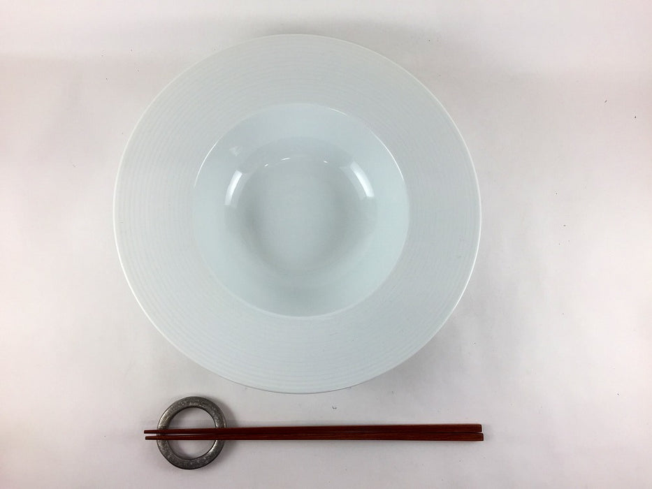 アラカルトボウル　線彫　24.5cm　波佐見焼　(j.R)