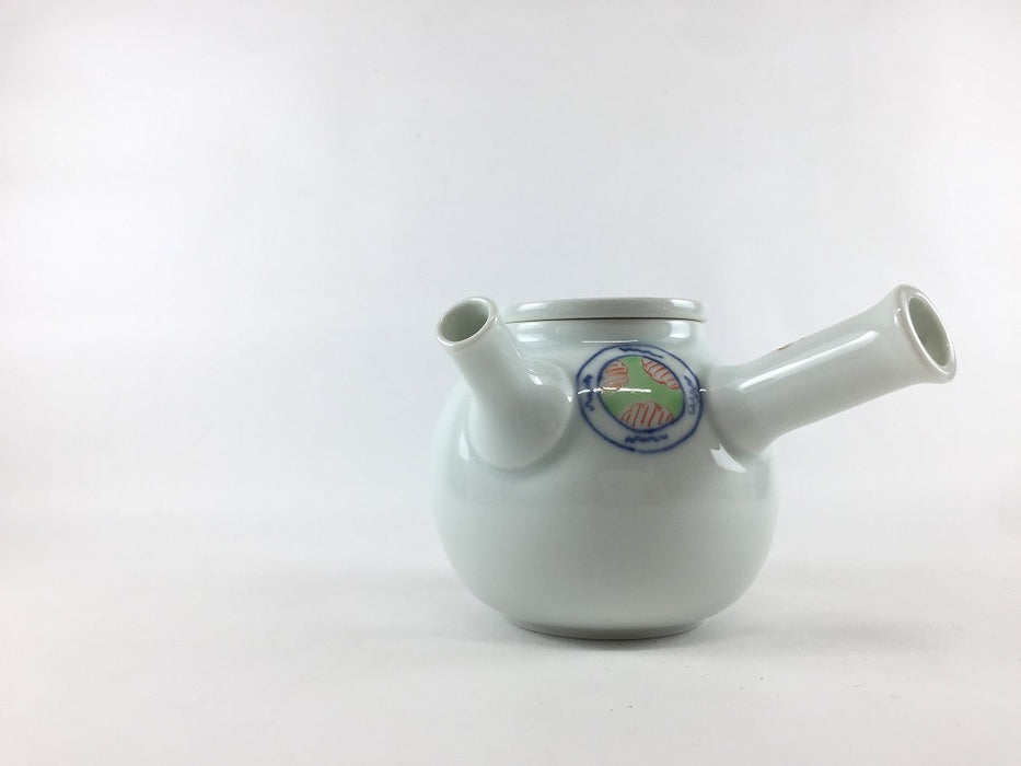 染錦祥瑞丸紋　3合急須　400cc　有田焼　(j.R)