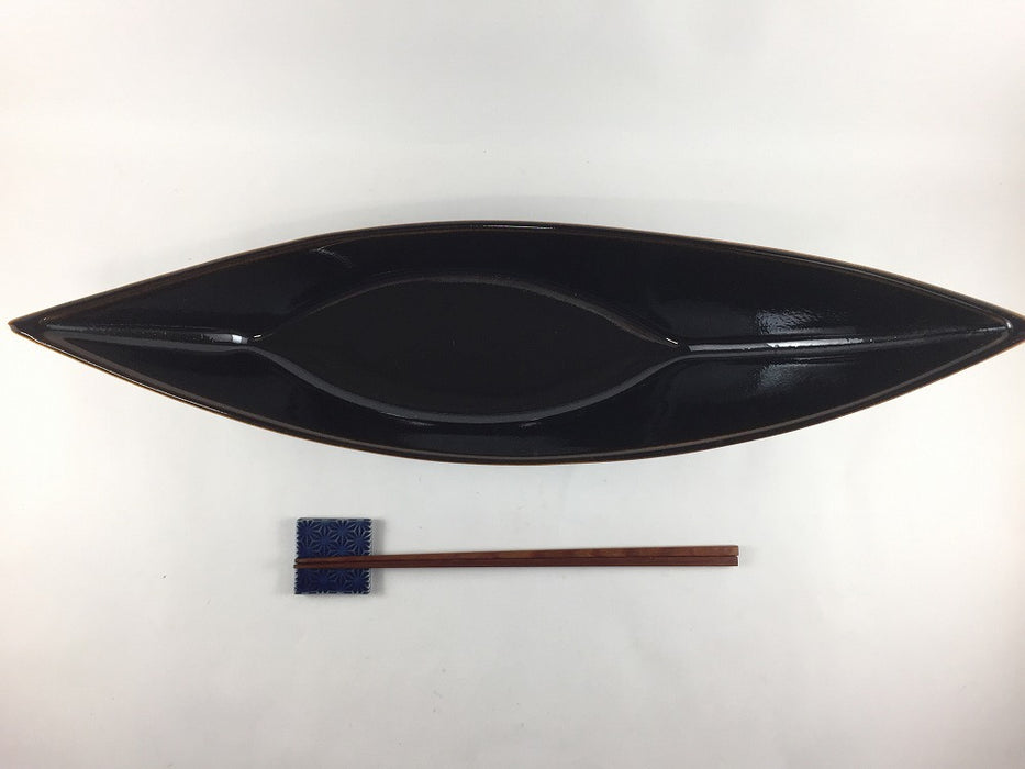 【SALE】天目舟型盛鉢　43cm　有田焼