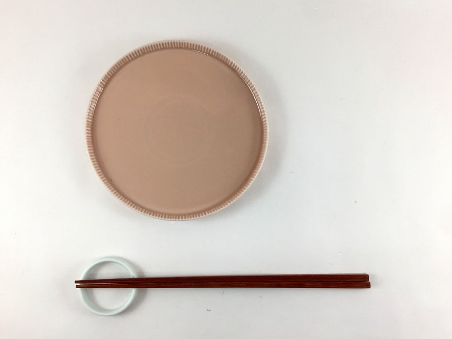 145e-plate　(青磁/ピンク/ベージュ)　波佐見焼(j.R)