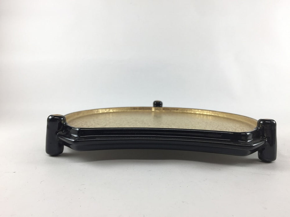 【SALE】金銀両面半月皿　21cm　有田焼【訳あり】