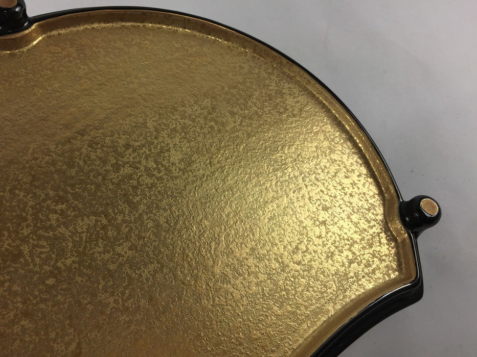 【SALE】金銀両面半月皿　21cm　有田焼【訳あり】
