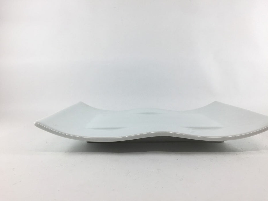 【SALE】太白ウェーブ焼皿　21cm　有田焼【訳あり】