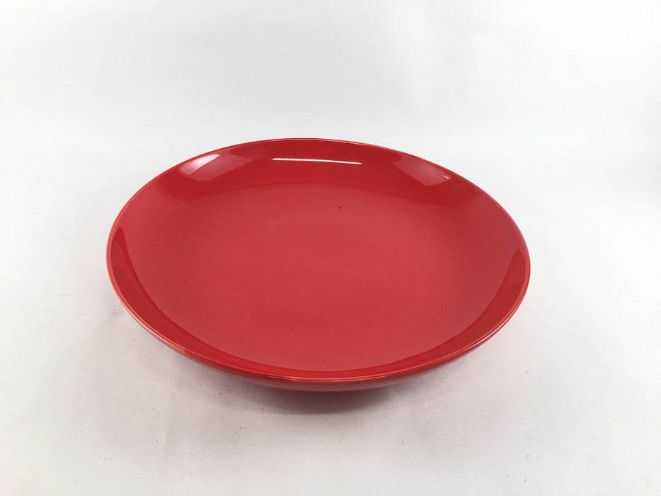 【SALE】215深皿　赤　21cm　波佐見焼【訳あり】