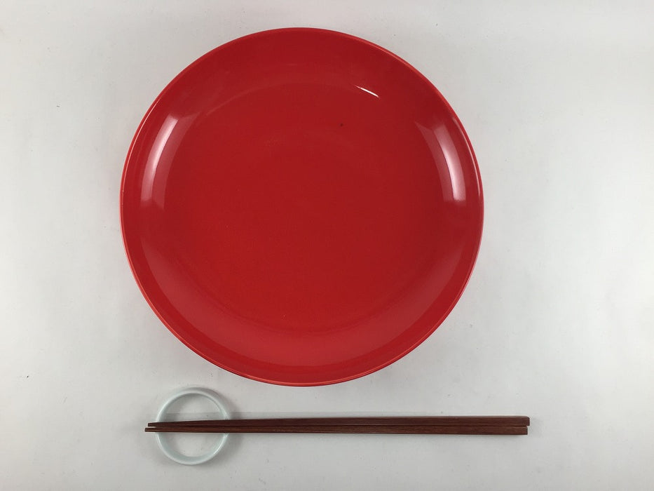 【SALE】215深皿　赤　21cm　波佐見焼【訳あり】