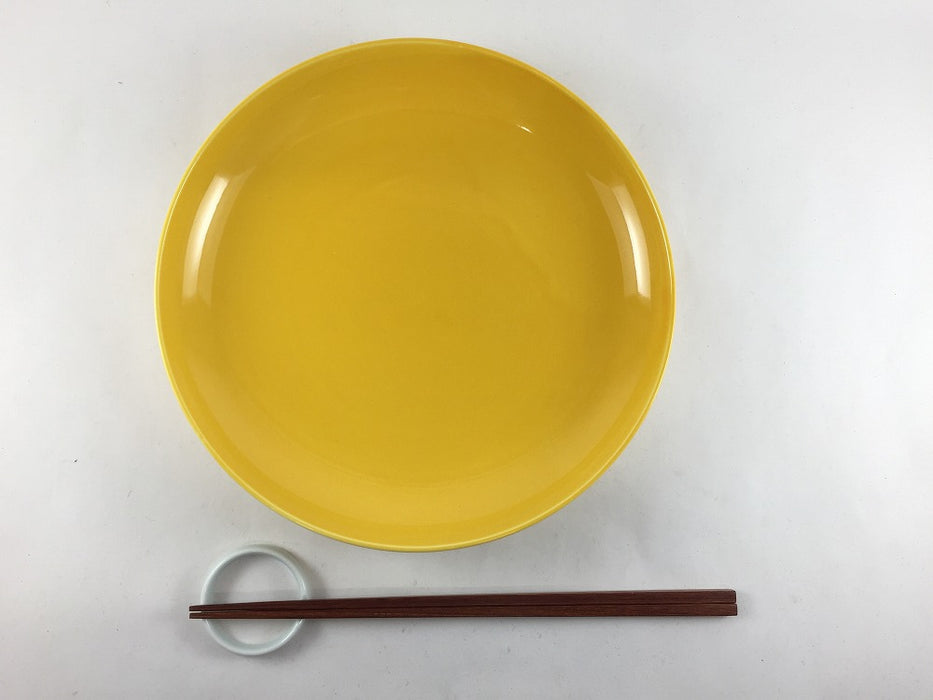 【SALE】215深皿　黄　21cm　波佐見焼【訳あり】