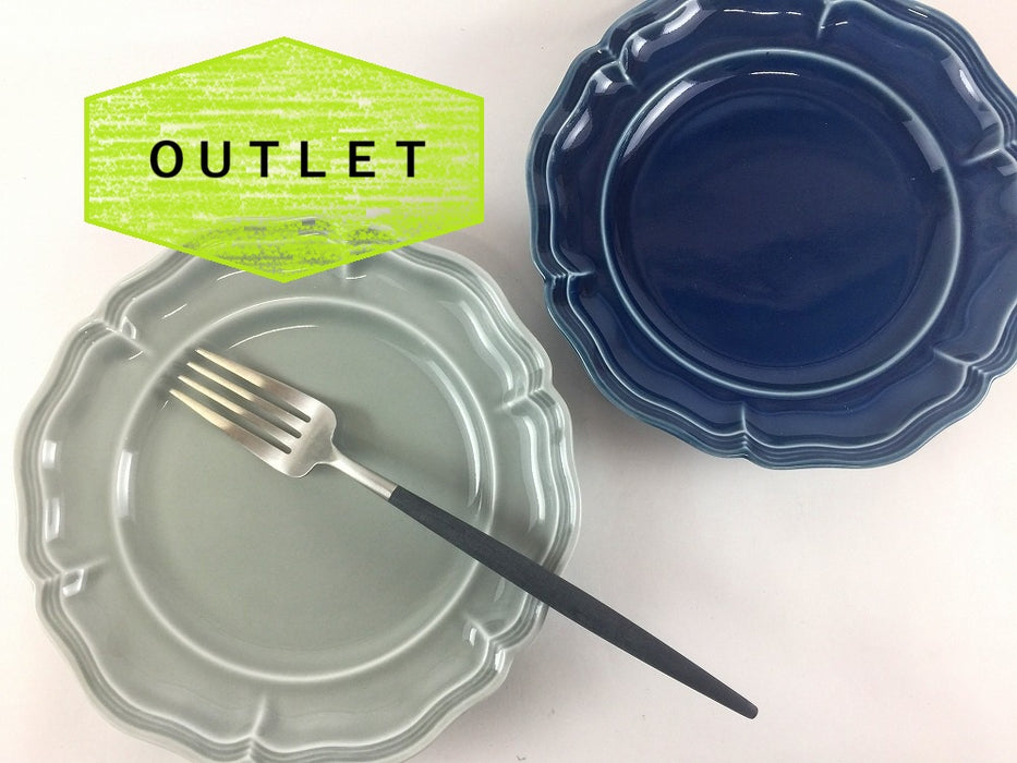 【SALE】ombre de fleur　プレートM　アズール(A/B)　19cm　波佐見焼 【訳あり】