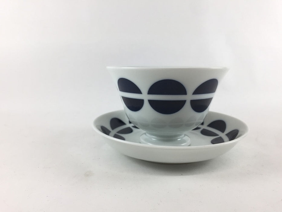 【SALE】反杯小鉢(台皿付)　コインドット　15.5cm　波佐見焼【訳あり】
