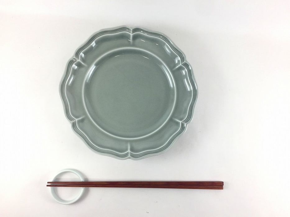 ombre de fleur　プレートM　(ロイヤルグレー/アズール)　19cm　波佐見焼 (j.R)