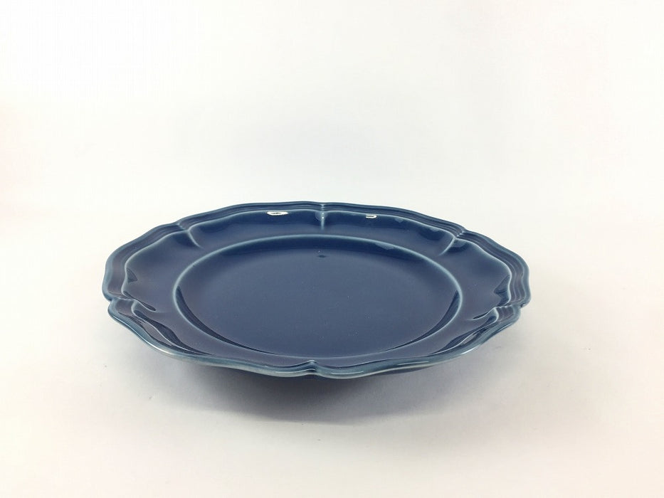 ombre de fleur　プレートM　(ロイヤルグレー/アズール)　19cm　波佐見焼 (j.R)