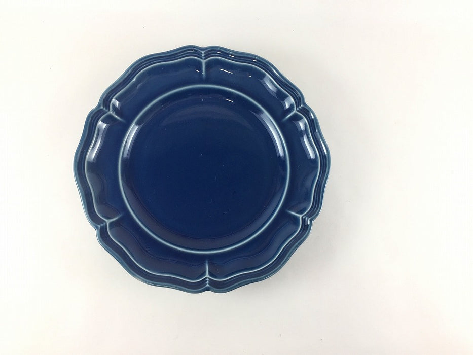 ombre de fleur　プレートM　(ロイヤルグレー/アズール)　19cm　波佐見焼 (j.R)