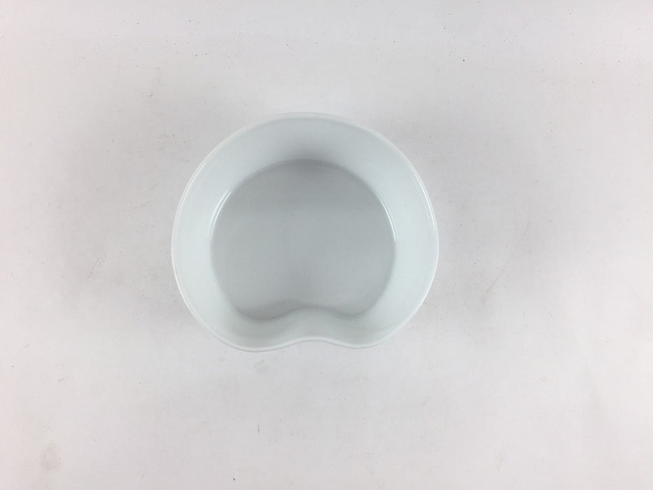 【SALE】プチ一方押小鉢　白磁　8.5cm　波佐見焼【訳あり】