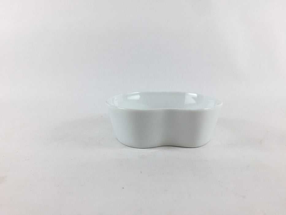 【SALE】プチ一方押小鉢　白磁　8.5cm　波佐見焼【訳あり】