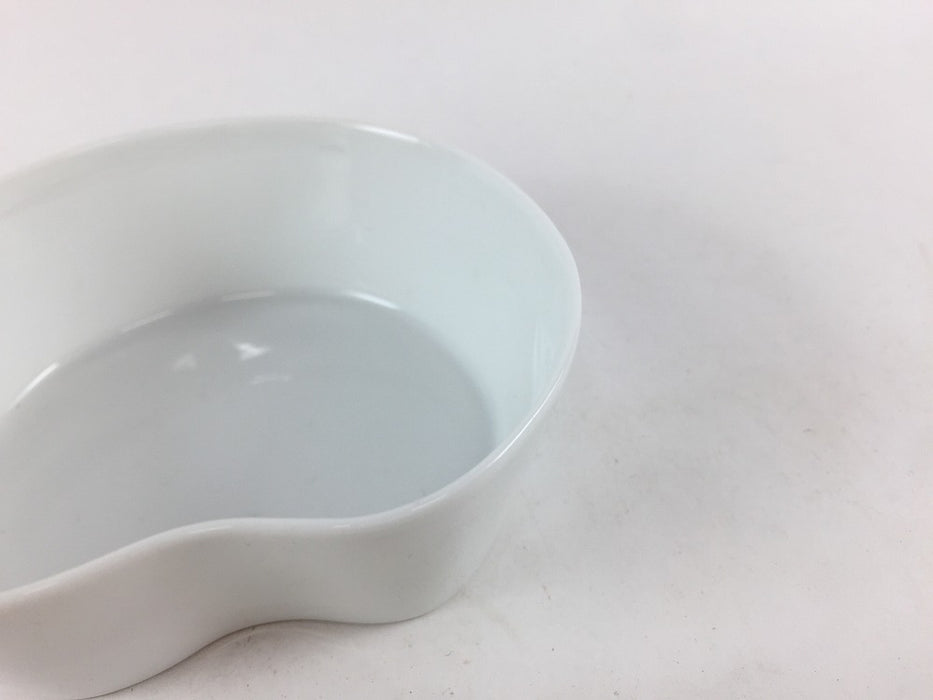 【SALE】プチ一方押小鉢　白磁　8.5cm　波佐見焼【訳あり】