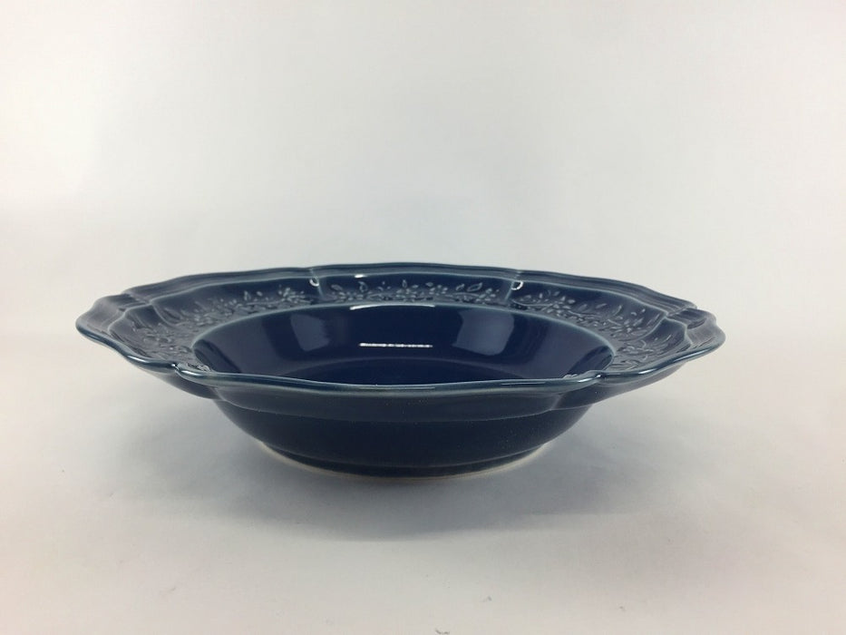 ombre de fleur　ブーケボウルL　(ロイヤルグレー/アズール)　23.5cm　波佐見焼 (j.R)