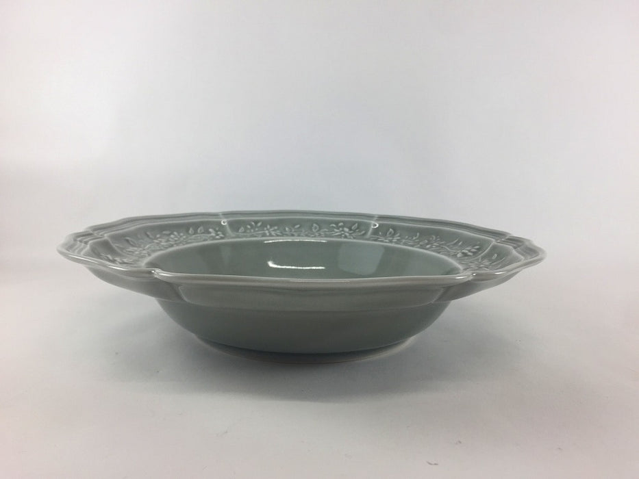 ombre de fleur　ブーケボウルL　(ロイヤルグレー/アズール)　23.5cm　波佐見焼 (j.R)