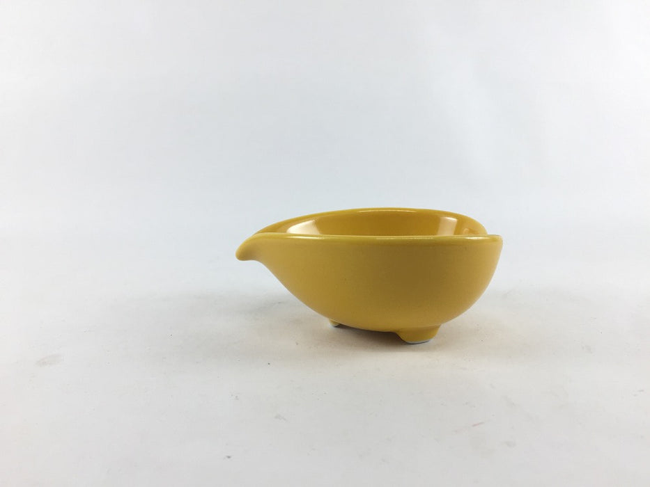【SALE】レモン黄ハート小付　8.5cm　波佐見焼【訳あり】