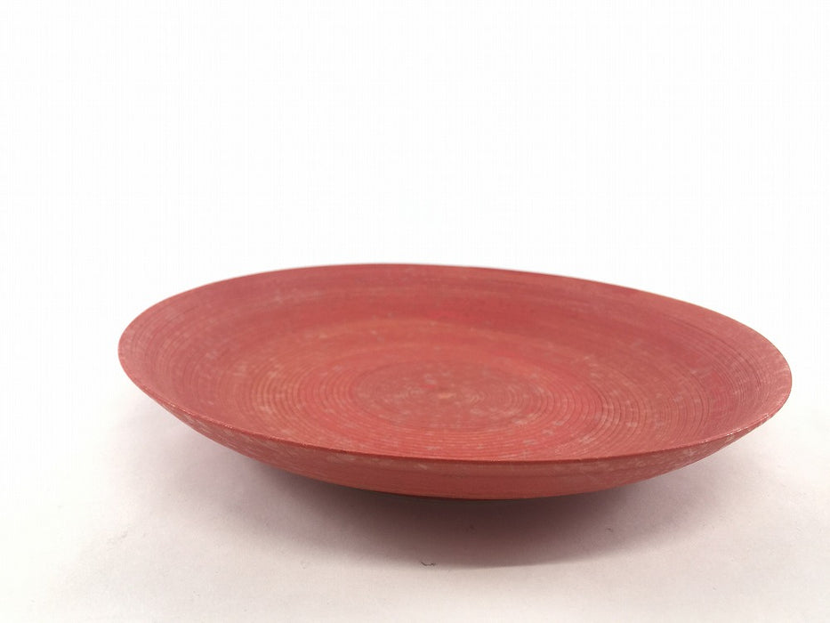 【SALE】18cm深皿.朱赤巻　有田焼【訳あり】