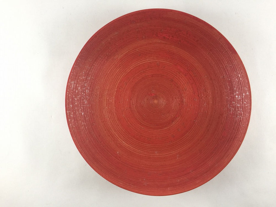 【SALE】18cm深皿.朱赤巻　有田焼【訳あり】