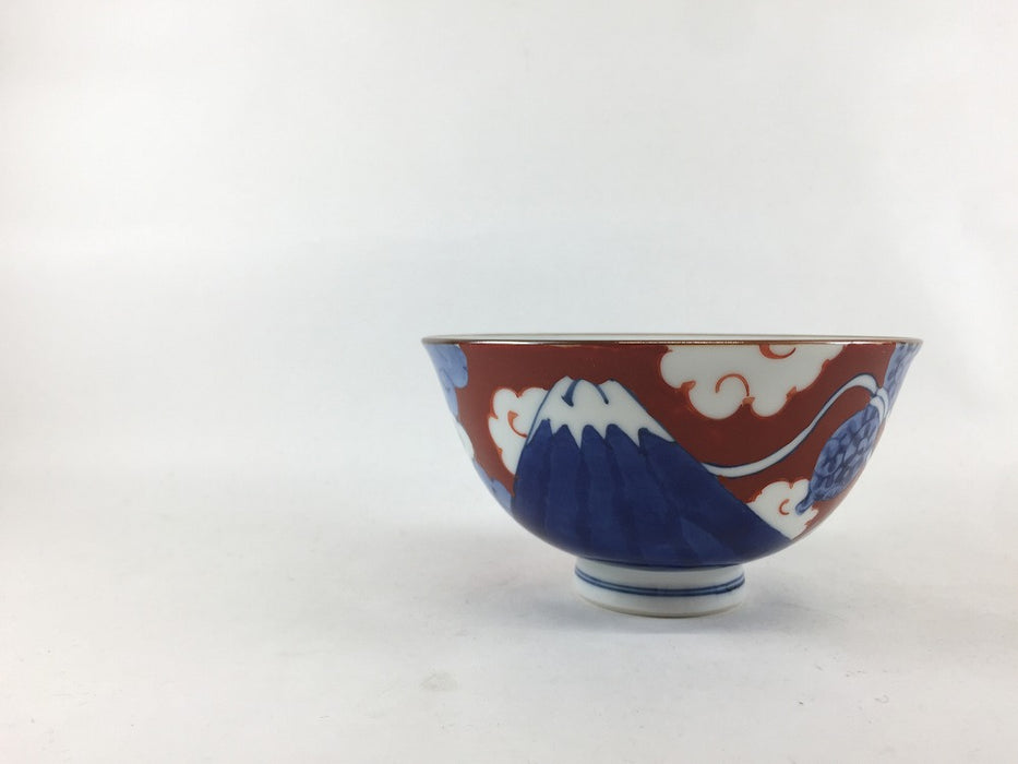 【SALE】めでたや茶付(赤.小)　有田焼【訳あり】