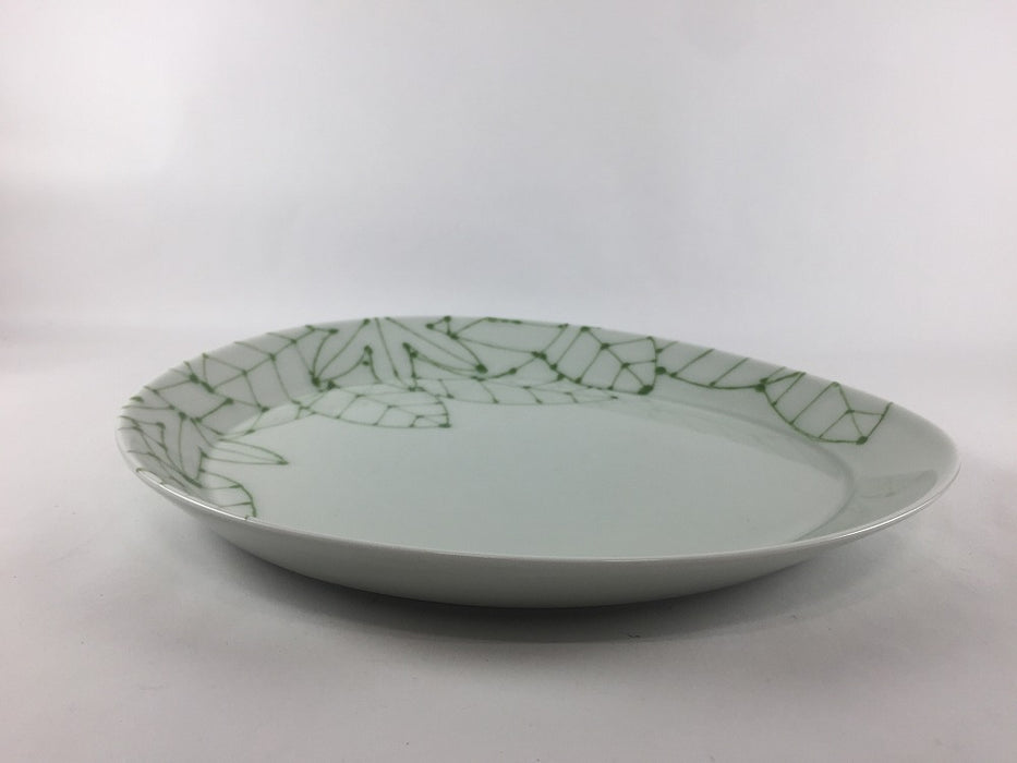 【SALE】(葉文)265エッグプレート　27cm　有田焼【訳あり】