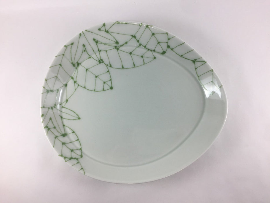 【SALE】(葉文)265エッグプレート　27cm　有田焼【訳あり】