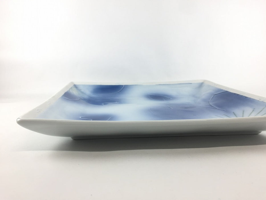 【SALE】29cm角大皿.青吹桜　波佐見焼【訳あり】