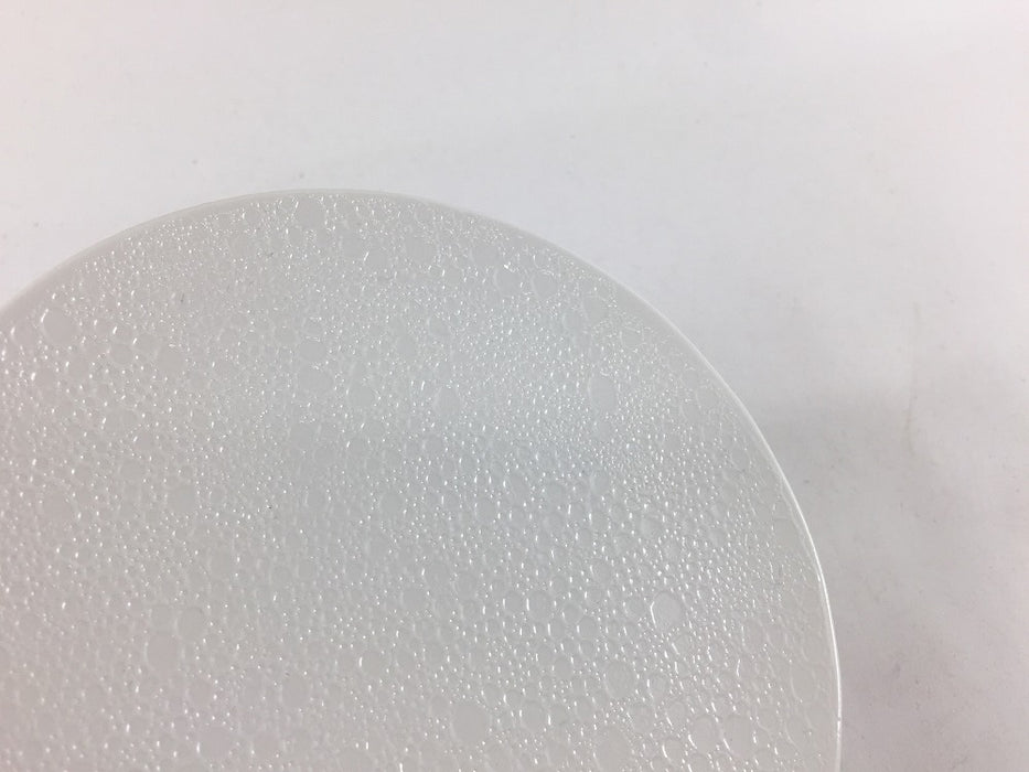 【SALE】12cm高台プレート　白泡化粧　有田焼【訳あり】