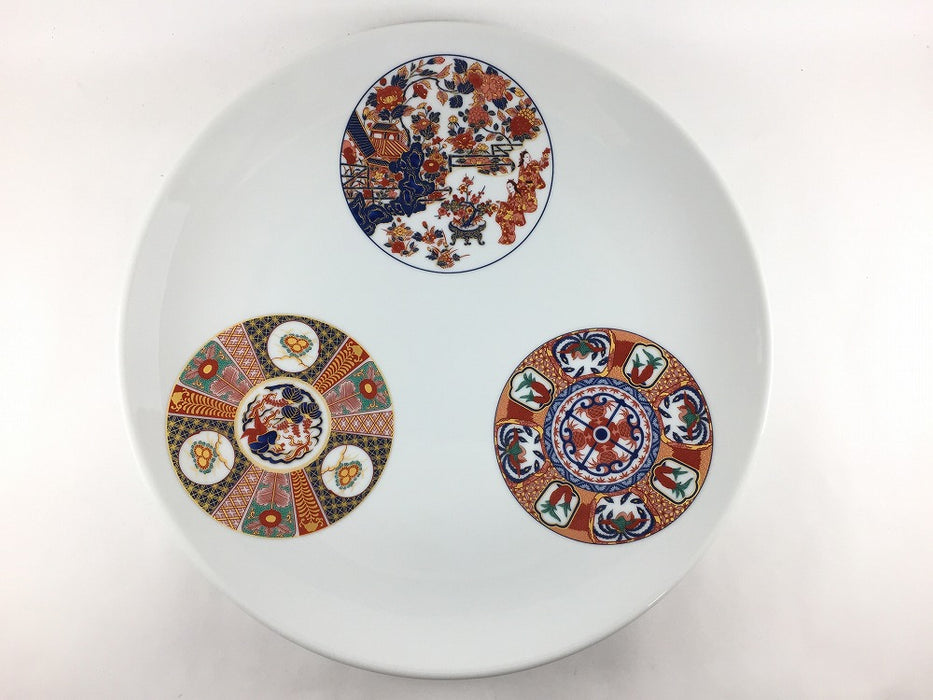 【新作入荷】32cm丸皿　古伊万里丸文　肥前有田焼(j.R)