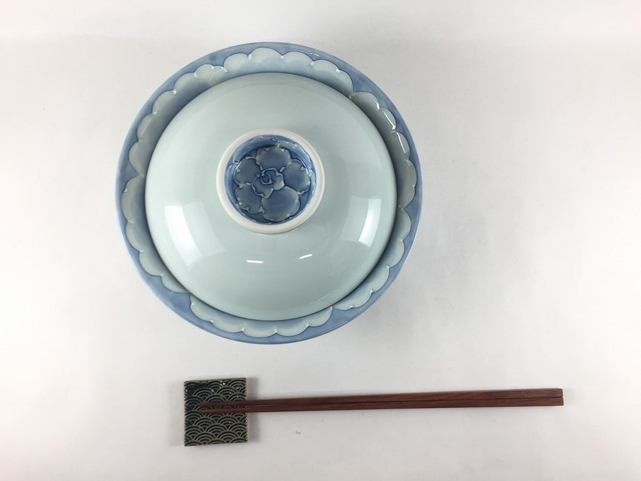 【SALE】牡丹.18cm平蓋　有田焼【訳あり】