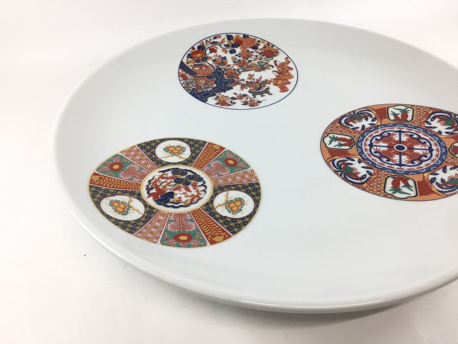 【新作入荷】32cm丸皿　古伊万里丸文　肥前有田焼(j.R)