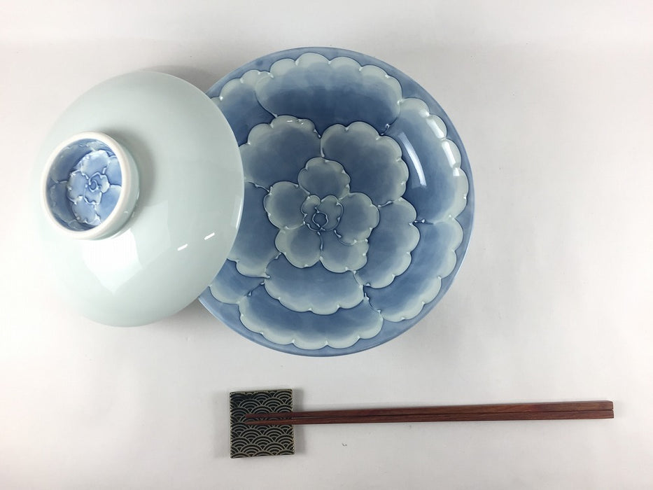 【SALE】牡丹.18cm平蓋　有田焼【訳あり】