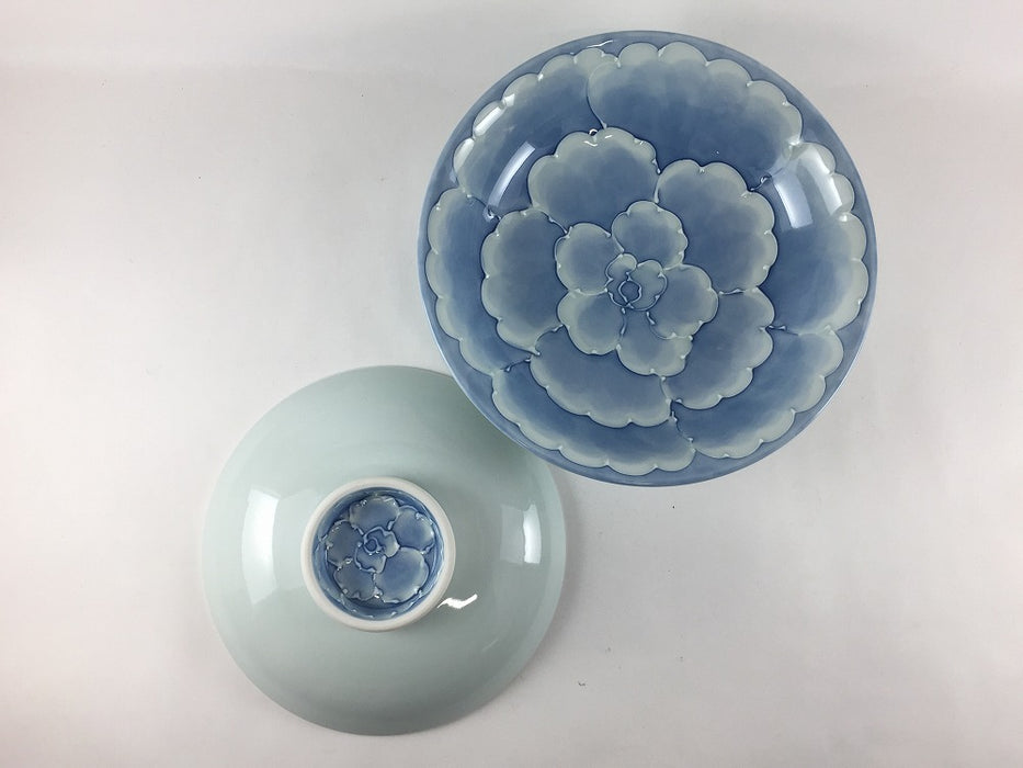 【SALE】牡丹.18cm平蓋　有田焼【訳あり】
