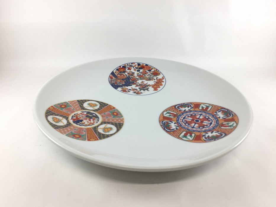【新作入荷】32cm丸皿　古伊万里丸文　肥前有田焼(j.R)